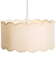 Hängeleuchte GAIREZI Metall Weiß / Beige_1027225