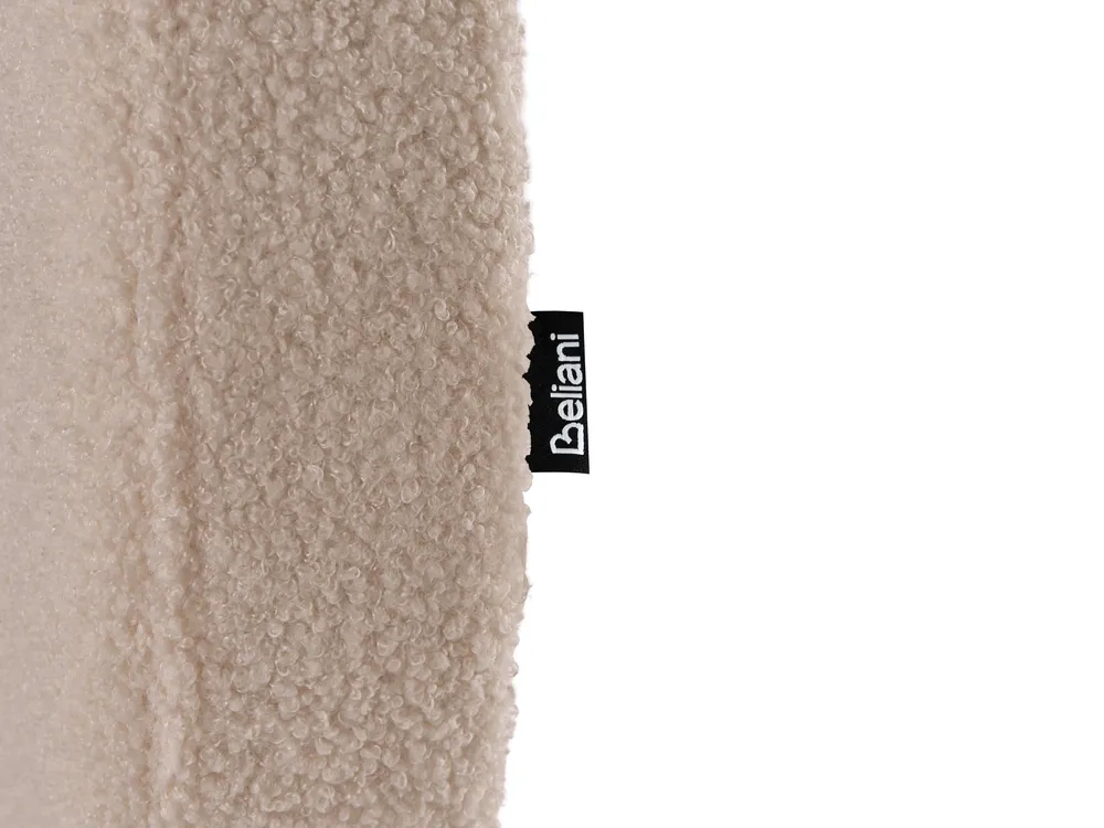Bett mit Lattenrost Bouclé LESSAY 120 x 200 cm Taupe_1125035