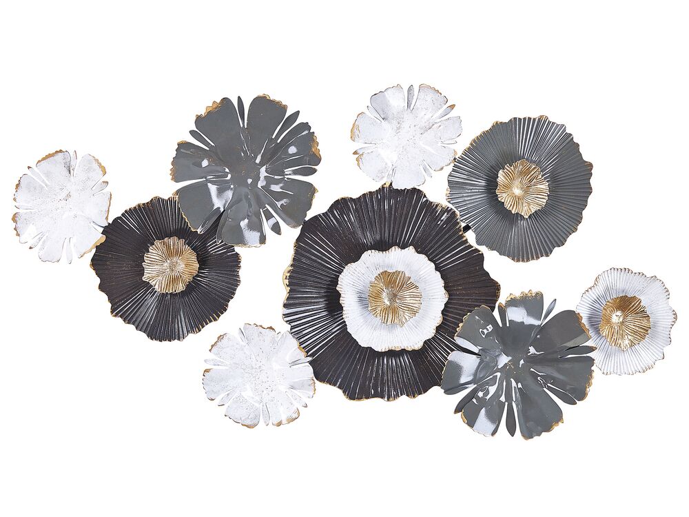 Wall Decor Flower POTASSIUM 49 cm Metal Grey