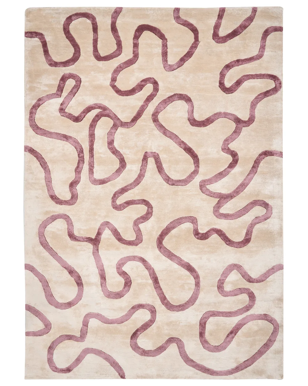 Teppich KAPPAR Beige 160 x 230 cm Viskose