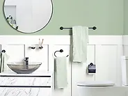 Badezimmerhalter Set 6-teilig ZARUMA mit Handtuchstangen und -haken Schwarz_1186997