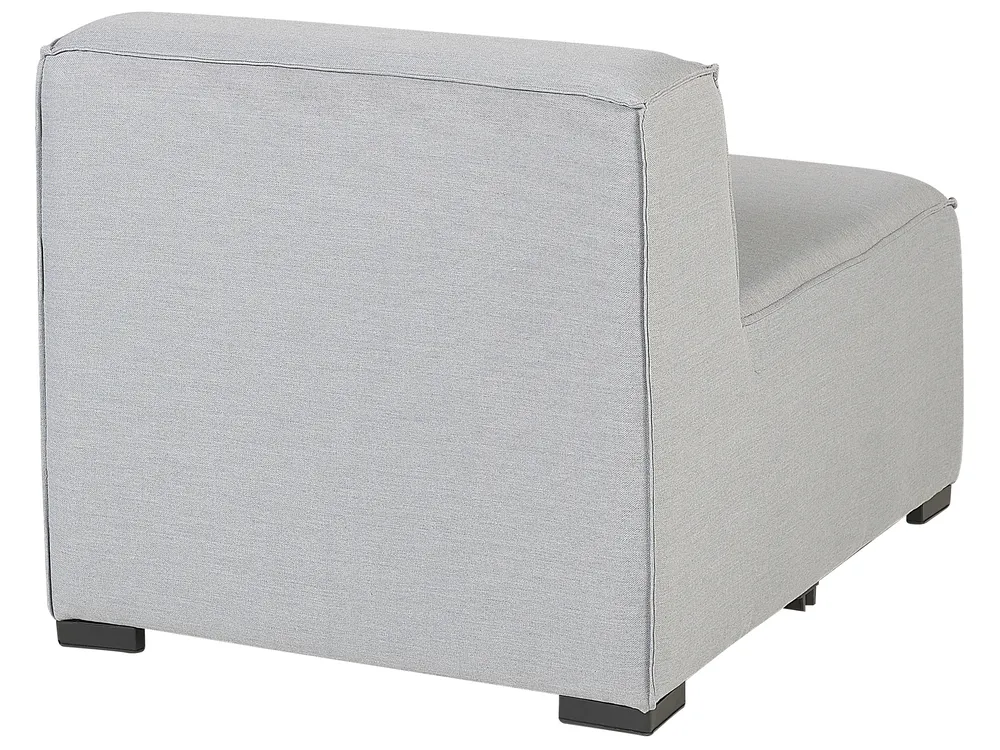 Garden Sofa with Ottoman 4 Seater AREZZO Modular Light Grey_867526