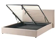 Ottoman Bed LAVAUR Boucle Taupe 160 x 200 cm (EU King Size)_989428