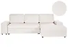 Eckschlafsofa HRISEY mit Stauraum Bouclé Weiß linksseitig