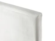 Bettrahmenbezug Samtstoff FITOU 160 x 200 cm Weiß_777118