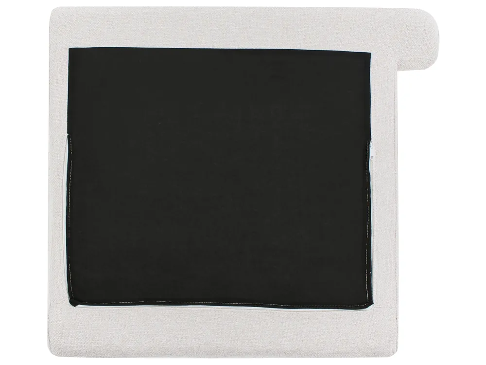 Right-Hand Chaise Longue SIEVOZ Fabric Light Beige_978594