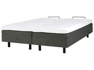 Adjustable Bed without Headboard Fabric DUKE II 160 x 200 cm (EU King Size) Dark Grey_987922