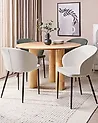 Esszimmerstuhl 2er Set MASON Stoff Hellbeige