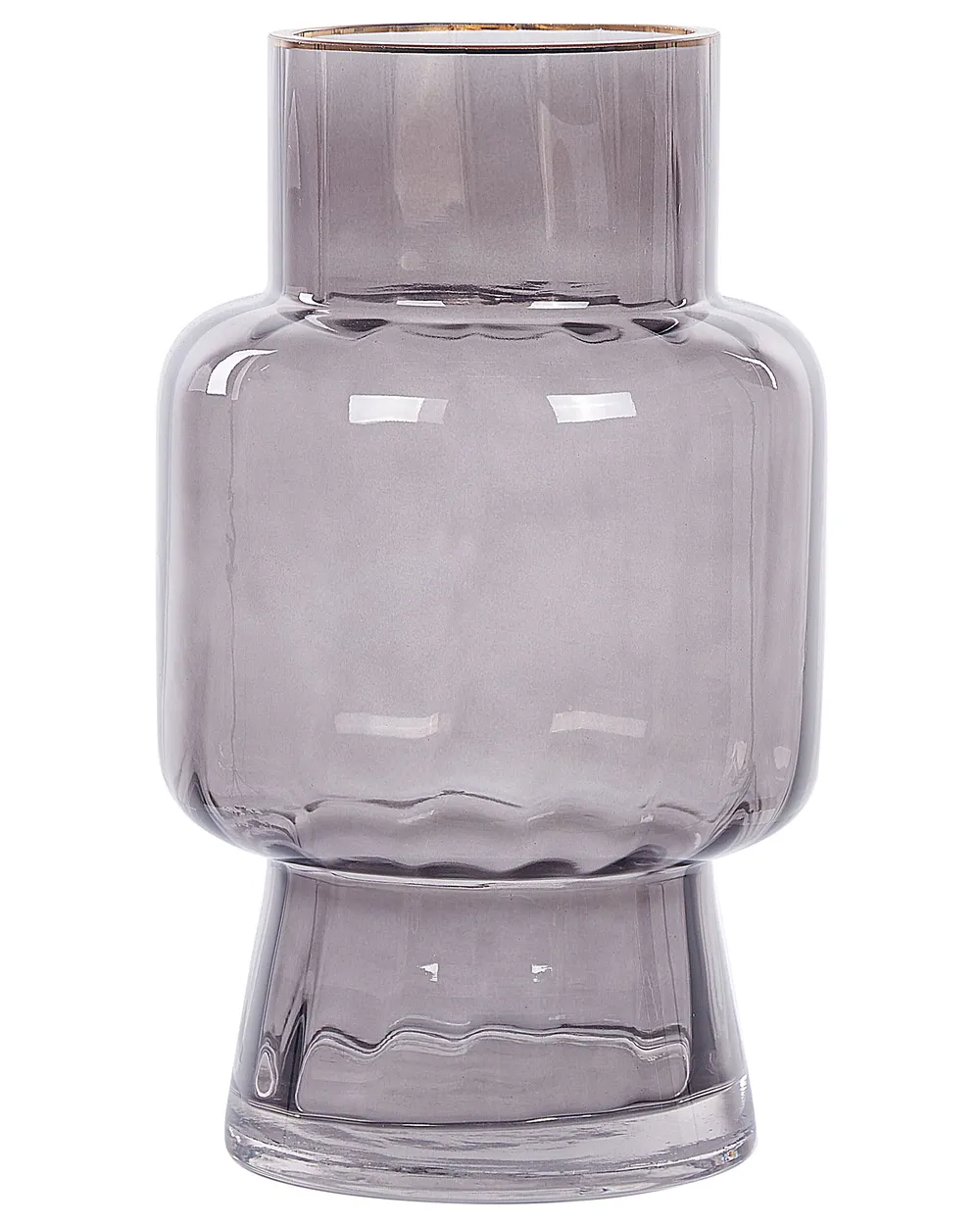 Blumenvase MEGALO 26 cm Glas Grau