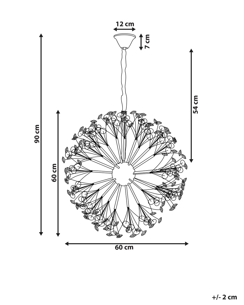 Kronleuchter TIMANE Glas Messing_1006103