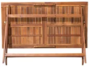 Gartentisch CENTO 140 cm 75 cm Akazienholz Braun_691066