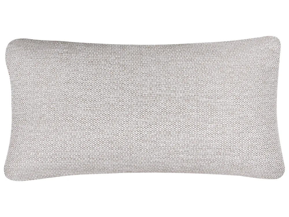 Garten Ecksofa mit Tisch 3-Sitzer LEFFE Metall Beige linksseitig_1045292
