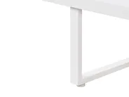 Lounge Set mit Tisch 5-Sitzer SERLA Metall Weiß_930788