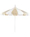 Marktschirm 245 cm MINOA Weiß / Beige