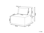 1-Seat Section LEMVIG Corduroy Dark Beige_1053176