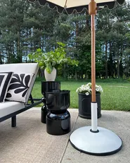 Sonnenschirmfuß CANZO Rund Weiß 25 kg_1080471
