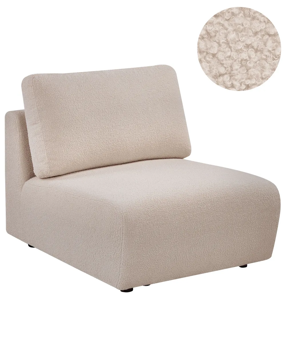 Sesselmodul KIVVIK Bouclé Beige