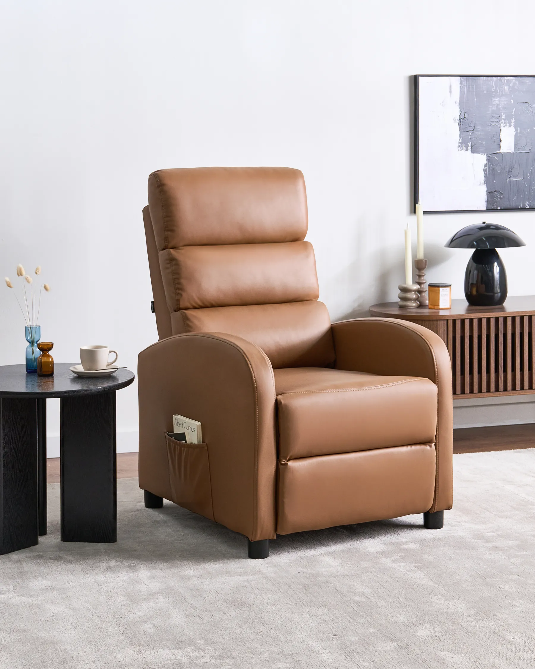 Fernsehsessel OTUS Kunstleder Braun_1074023