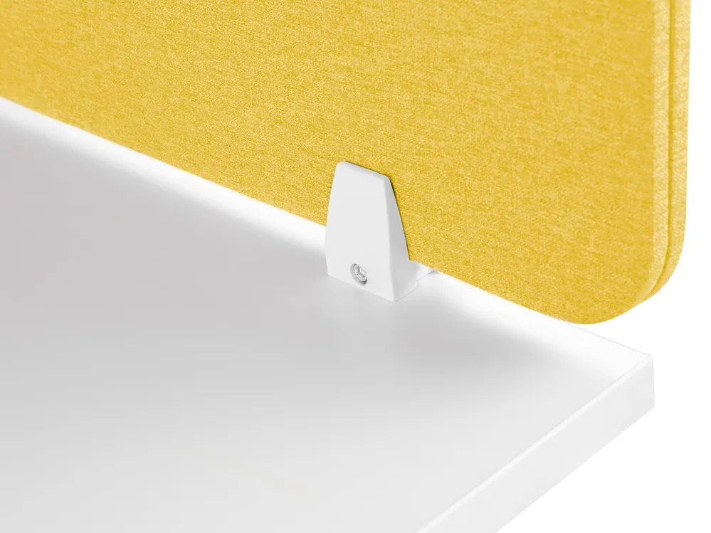 Desk Screen WALLY 160 x 40 cm Yellow_853207