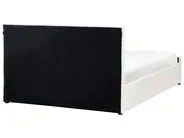 Krevet s prostorom za pohranu ROCHEFORT Buklé Krem bijela 160 x 200 cm_993763
