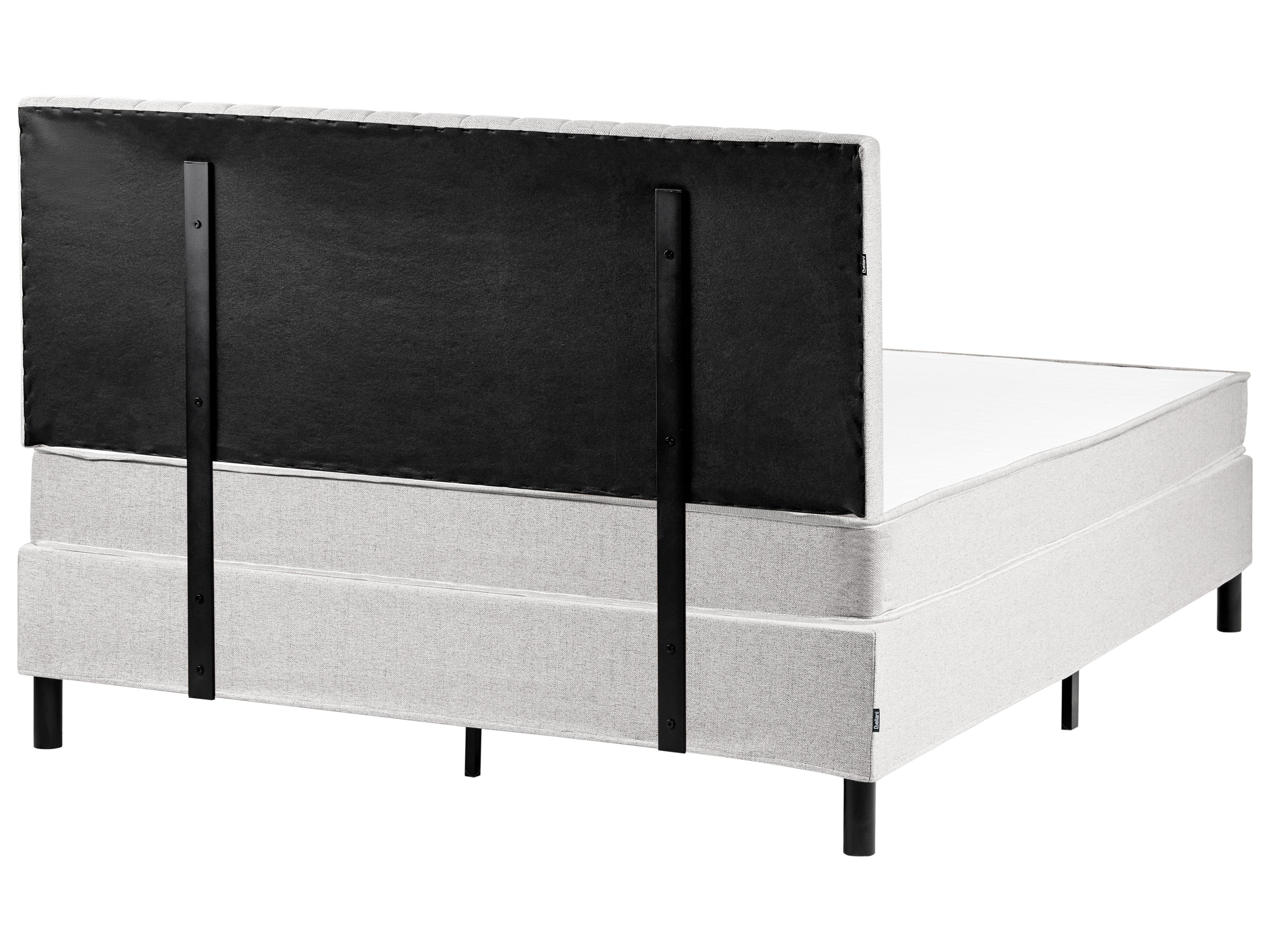 Kontinentalni krevet COUNTESS 160 x 200 cm svijetlosivi_1054555