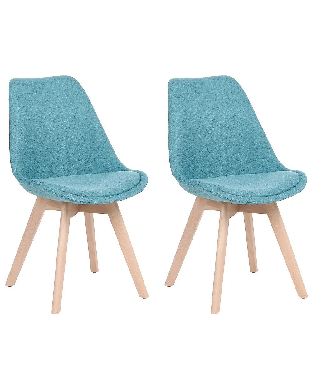Esszimmerstuhl 2er Set DAKOTA II Stoff Blau