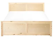 Bed DAUPHIN Pine Wood Light Brown 140 x 200 cm (EU Double)_1059827