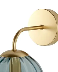 Wandlampe BOOMI Metall Blau_872725