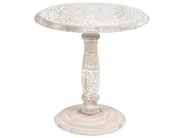 Beistelltisch JAMBIA Mangoholz Cremeweiß_857073