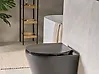 WC-Sitz PUTUMAYO  schmal Soft-Close-Funktion Duroplast Schwarz