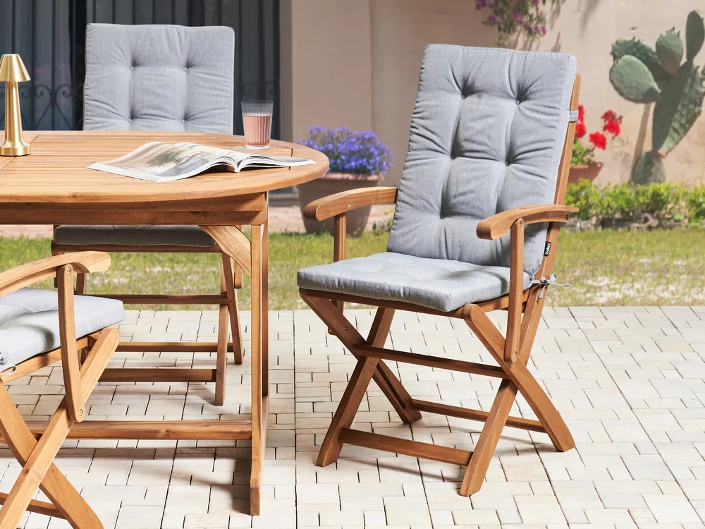 Sitzauflagen 2er Set MAUI PREMIUM Grau meliert