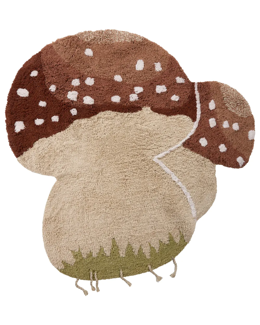 Kinderteppich TOADSTOOL Hellbeige 100 x 100 cm Baumwolle