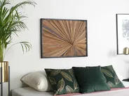 Wandobjekt MERIDA Teakholz 60 cm Braun_728897