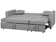 Schlafsofa 3-Sitzer GLOMMA Stoff Hellgrau_718058