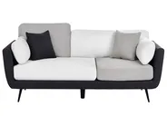 Sofa 3-Sitzer BOLGA Stoff Schwarz_1075149