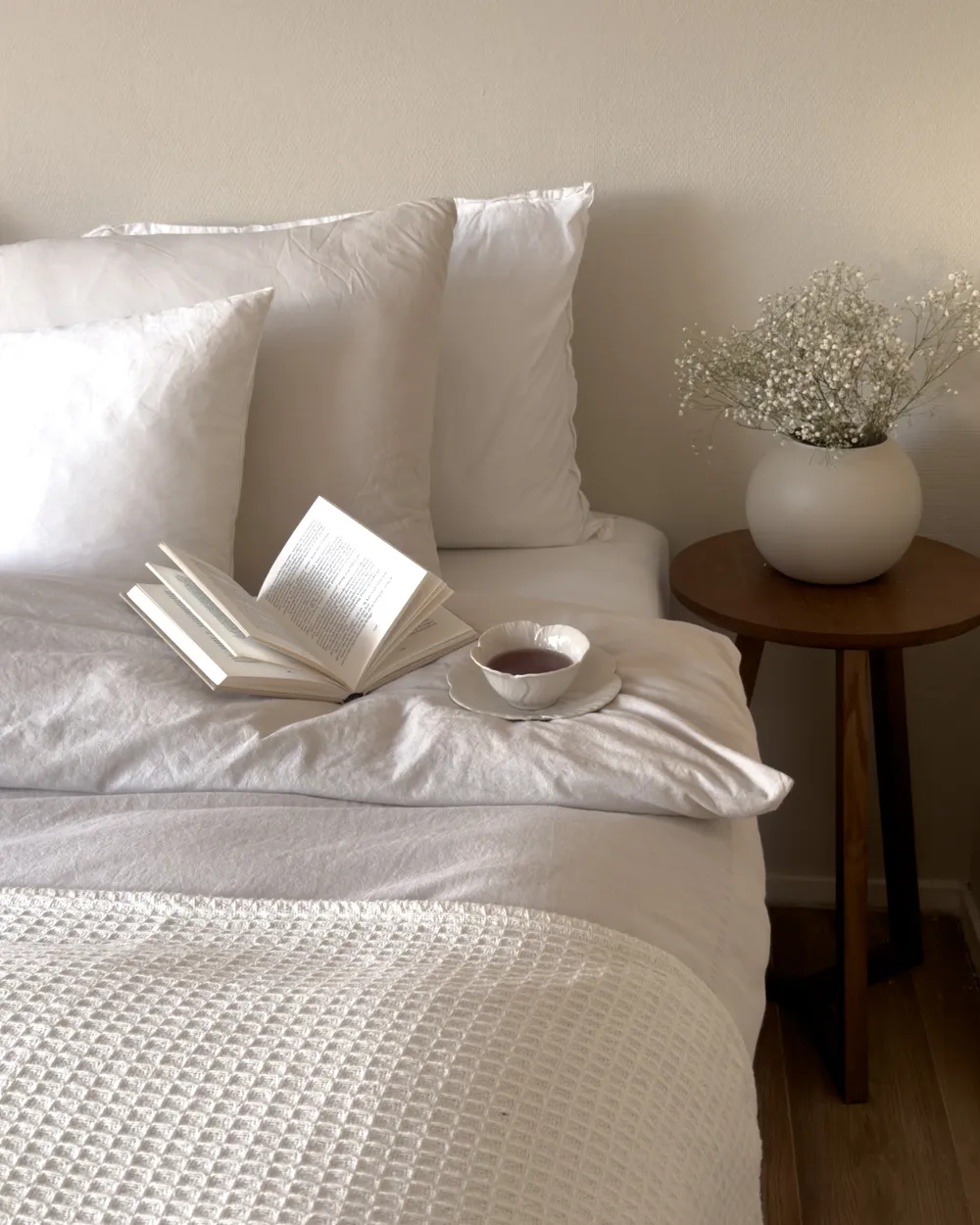 Tagesdecke RAGALA Baumwolle 220 x 240 cm Hellbeige