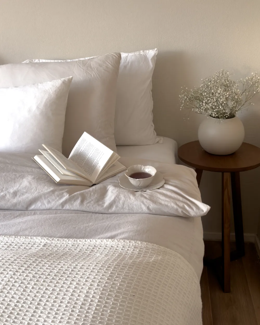 Tagesdecke RAGALA Baumwolle 220 x 240 cm Hellbeige