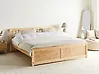 Bett mit Lattenrost Kiefernholz OLENDON 160 x 200 cm Hellbraun