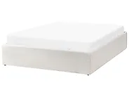 Ottoman Bed without Headboard DINAN Boucle Off-White 120 x 200 cm (EU Small Double)_1188203
