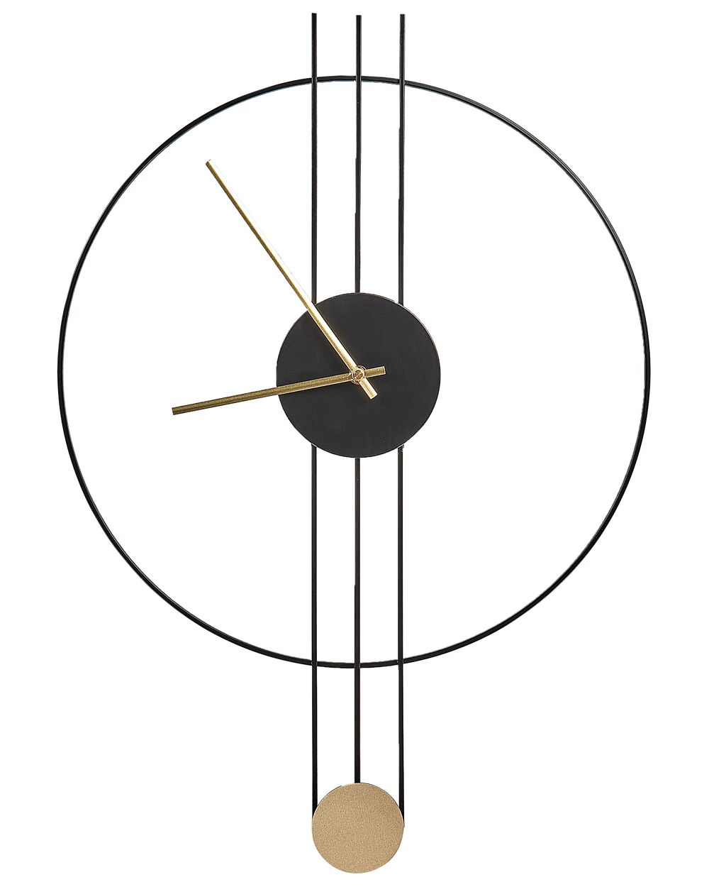 Wall Clock ANNIVIERS 44 cm Metal Black