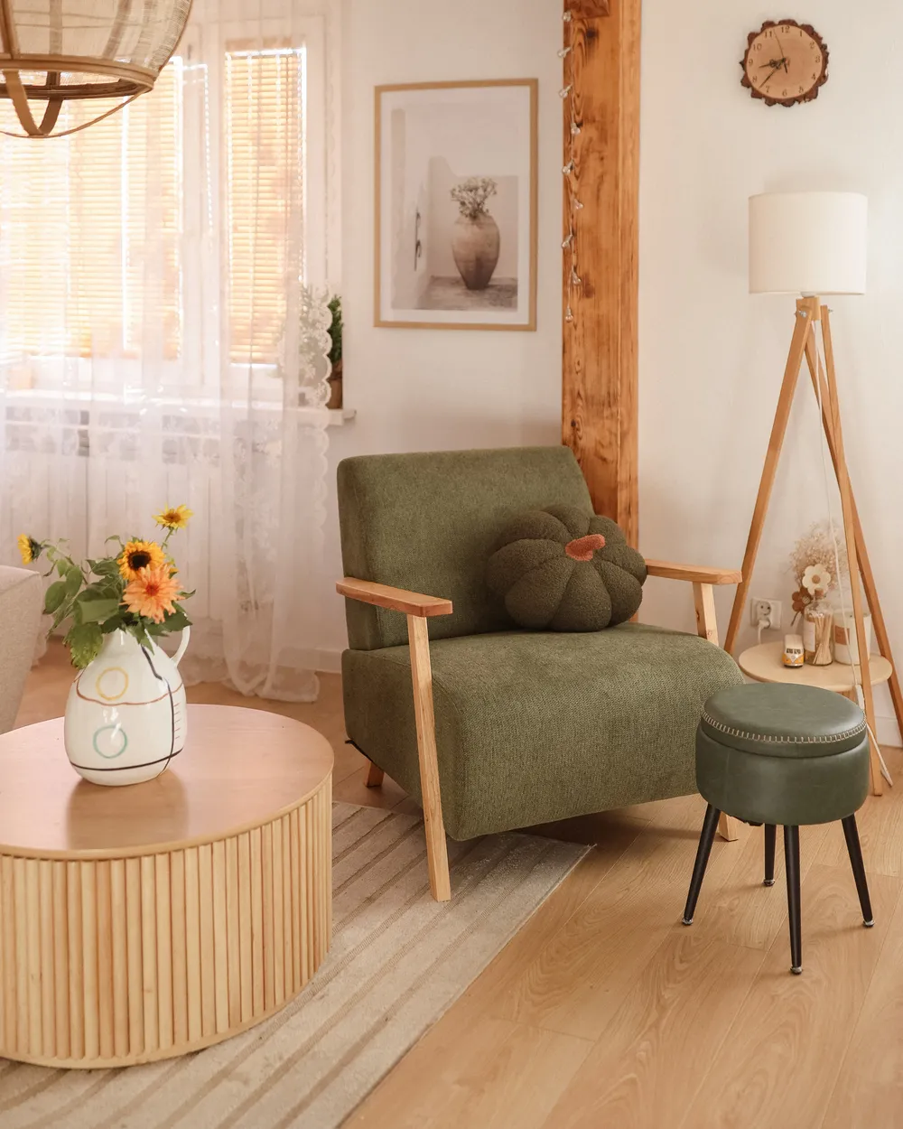 Armchair LESJA Fabric Green_945744