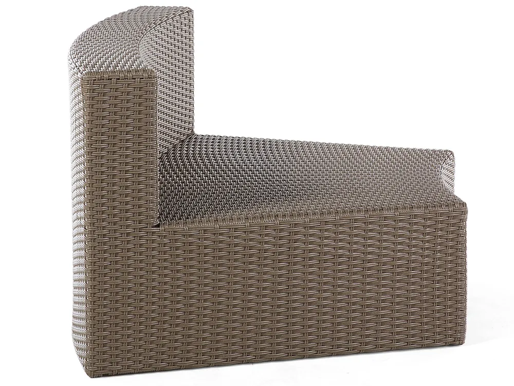 Lounge Set mit Tisch 9-Sitzer SEVERO Polyrattan Braun_678773