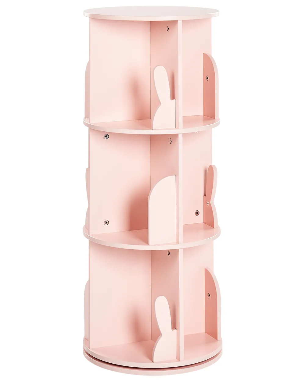 Drehbares Bcherregal CANEY 94 cm Pastellrosa