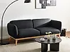 Sofa 3-Sitzer LJUNG Stoff Schwarz