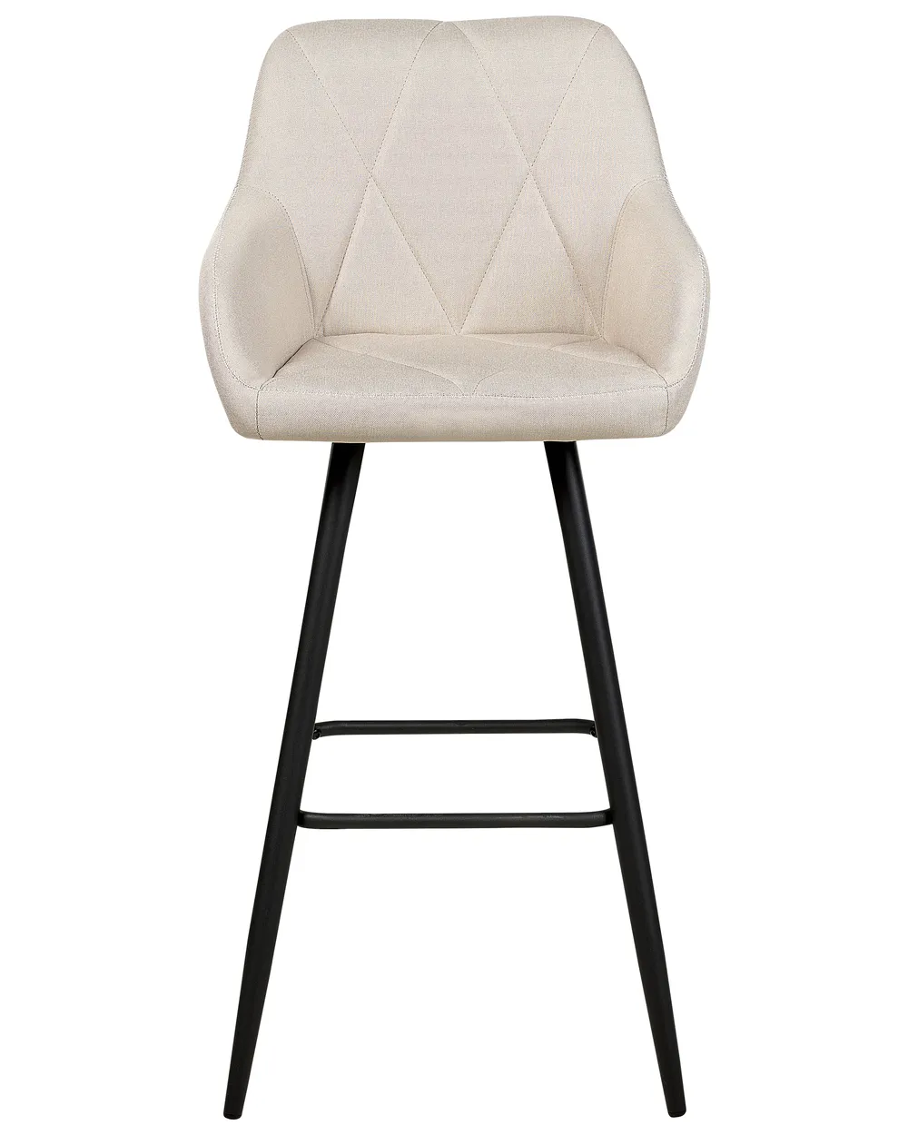 Set of 2 Bar Chairs DARIEN Light Beige_877588