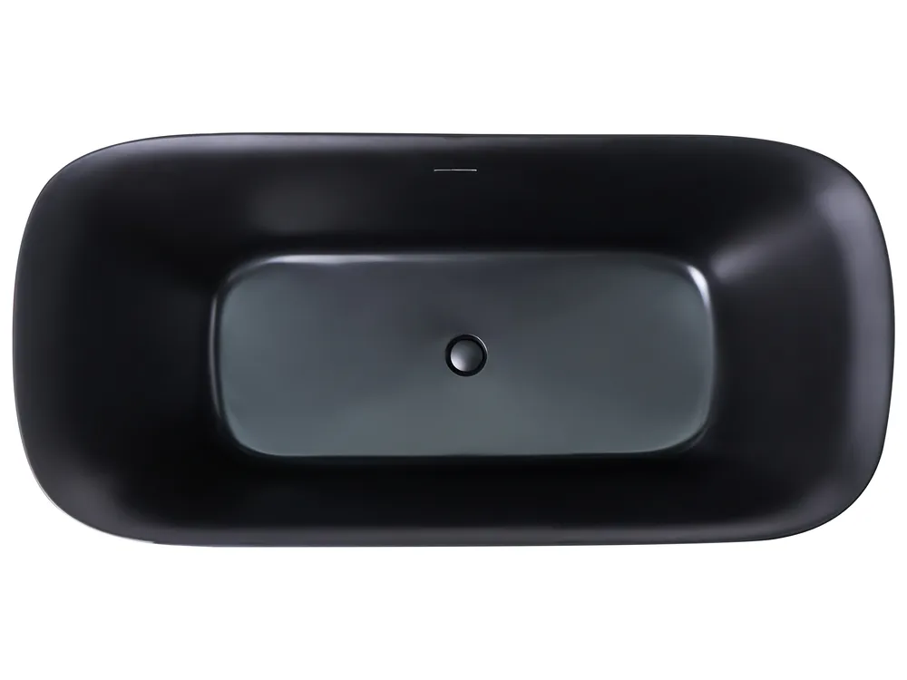 Freistehende Badewanne LANALHUE 160 x 75 cm Schwarz_1033598