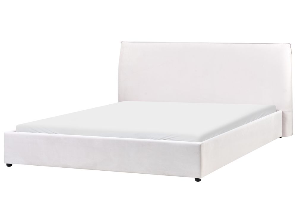 Bed Velvet LAVAUR 180 x 200 cm (EU Super King) Off-White