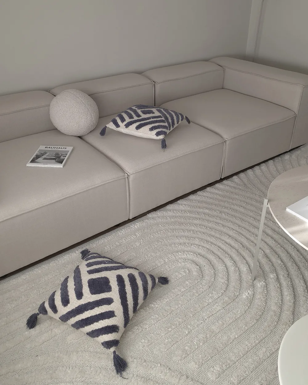 Modulsofa 3-Sitzer ARDAL Stoff Beige_973131