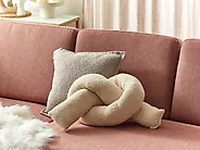 Dekokissen GLADIOLUS 172 x 14 cm Bouclé Beige Ohne Muster_1182727
