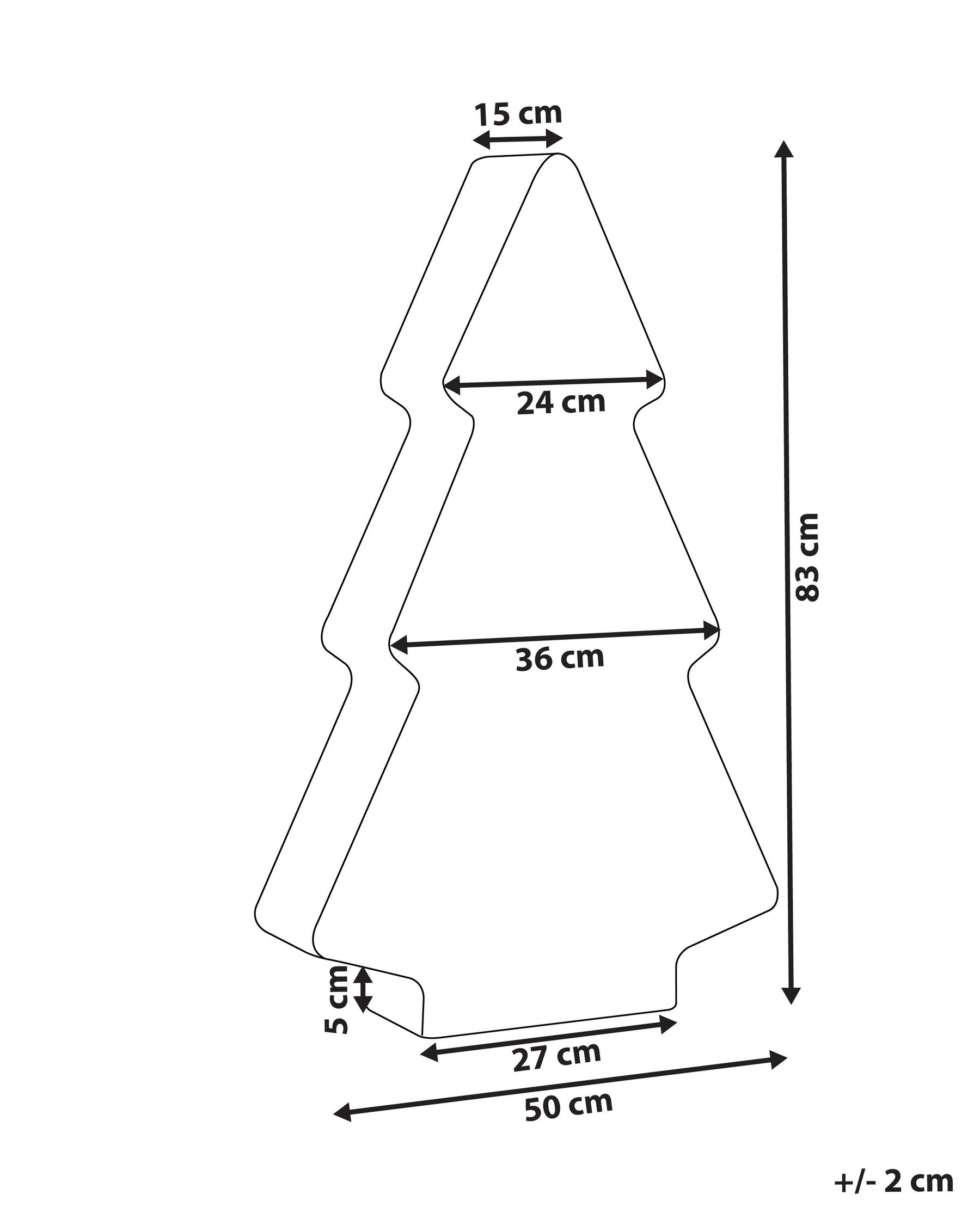 LED-Stehlampe für den Außenbereich FINNAN 83 cm Weihnachtsbaum Weiß_1022242
